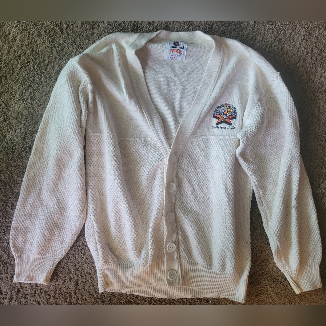 Rare Vintage Nutmeg Athletic Dept 1990 Nhl AllStar Game Pittsburgh Sweater